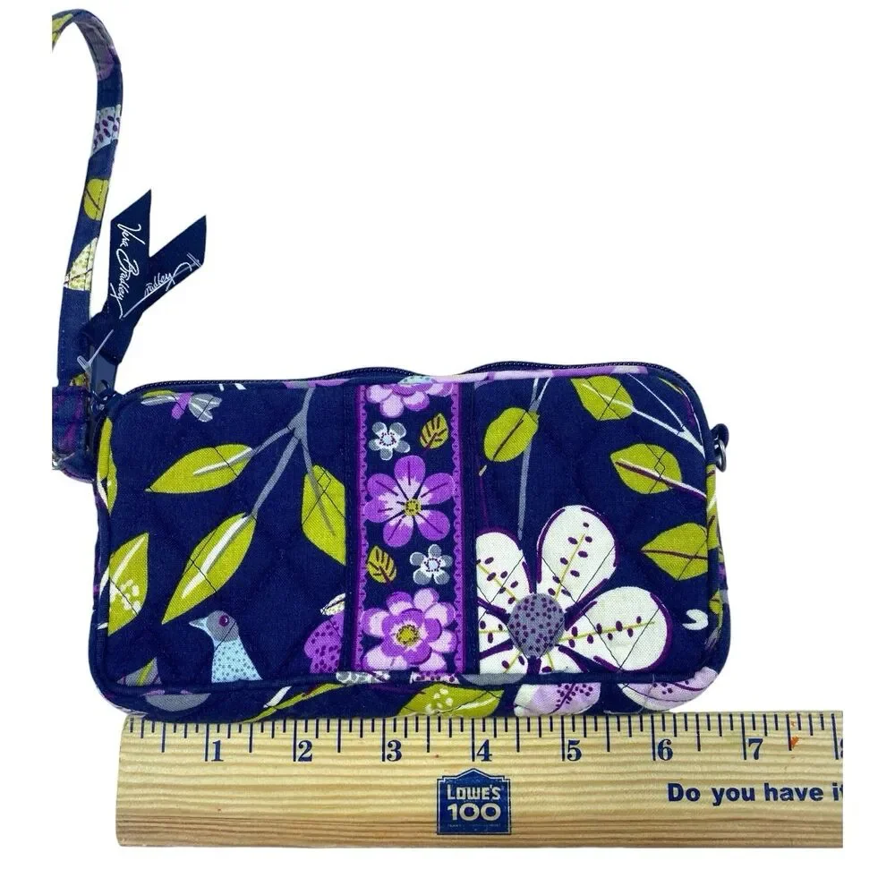 VERA BRADLEY Turn Lock Wallet Flutterby Pattern & Floral Nightingale Pouch - Picture 10 of 13